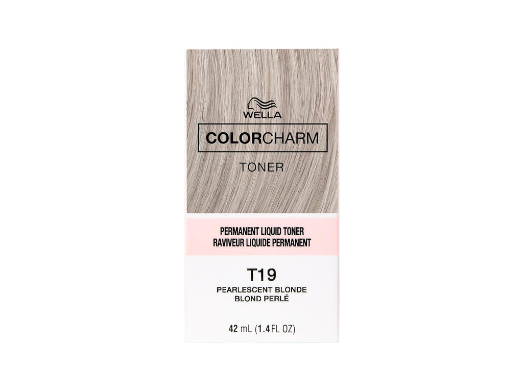 Wella Color Charm T19 Pearlescent Blonde Permanent Toner For Pre-Lightened Hair 42ml, Wella Permanent Toner For Icy Cool + Violet Ultra Light Blonde Hair, Ashy/Violet Toner Multidimensional Toner For Blonde Hair, Toner For Hair, Wella Color Charm Toners NZ, NZ Professional Hairdressing Supplies, NZ Salon Supplies, Blonde Hair NZ