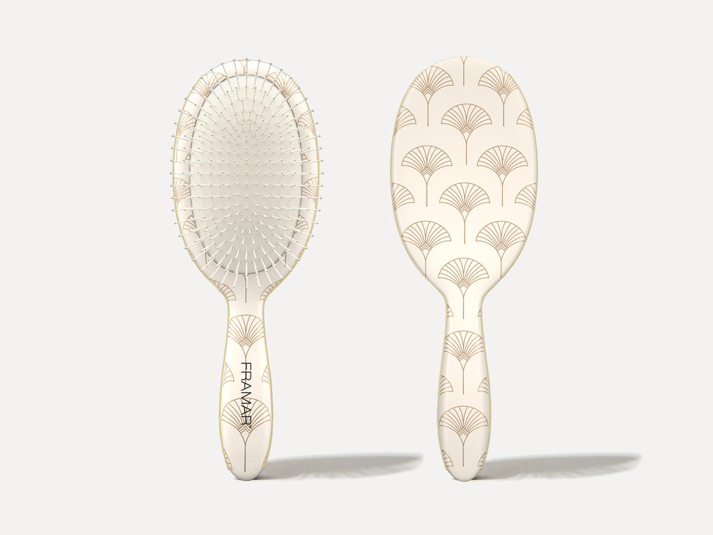 Framar Detangle Brush Limited Edition Cheers Haters - Prosecco Party Wet And Dry Hair Brush Great For Hair Extensions
