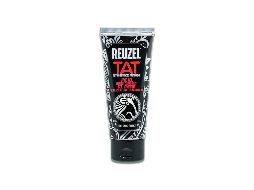 Reuzel Tat Vivid Gel - Instant Colour Boost, Keep Tattoos Vibrant For Longer With Reuzel Tat Vivid Gel, Tattoo Gel For Healed Tattoos - Soothe + Hydrate + Intensify Colour & Sharpness, Tattoo Maintenance, Tattoo Aftercare, Skin Art Care