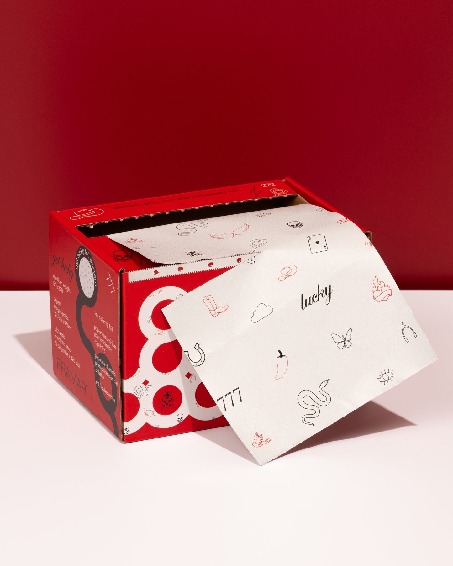 Framar Get Lucky Embossed Roll Foil 97.5m (320ft) - Limited Edition