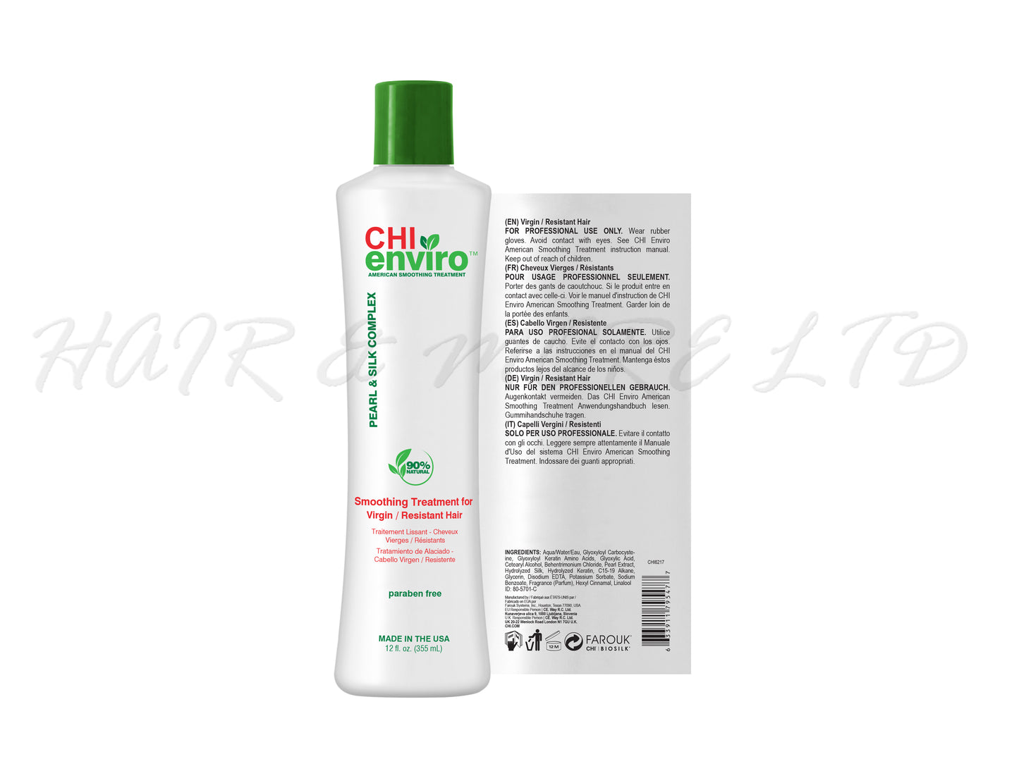 CHI Enviro Smoothing Treatment for Virgin / Resistant Hair 355ml