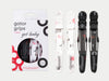 Framar Limited Edition 'Get Lucky' Gator Grips 4 Pack 2 White & 2 Black, Framar Get Lucky Gator Clips - White & Black With Tattoo Art Detail, Framar Get Lucky Collection - Limited Edition, Framar NZ, Salon Supplies NZ, Professional Salon Suppliers NZ, Hair Products Online