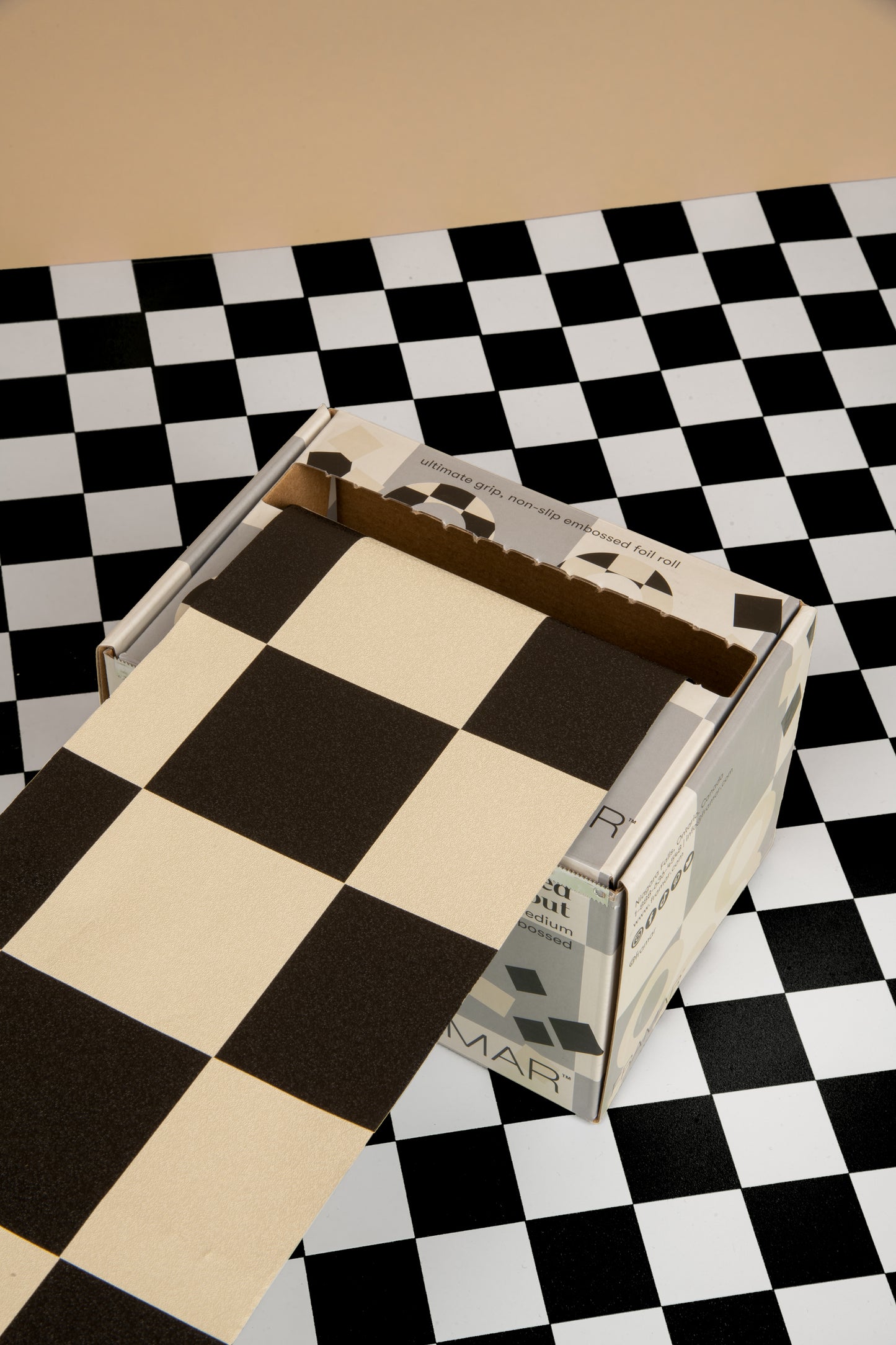 Framar Checked Out Embossed Roll Foil 97.5m (320ft) (12pc CARTON)