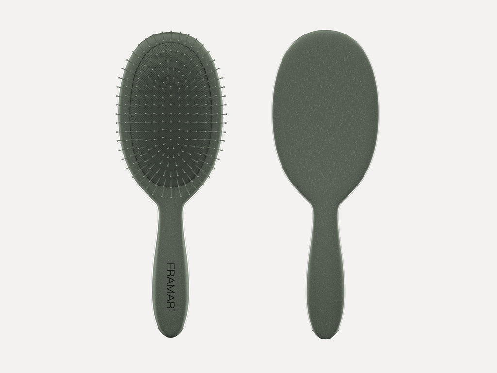 Framar Neutrals Sage Detangle Brush - Evergreen