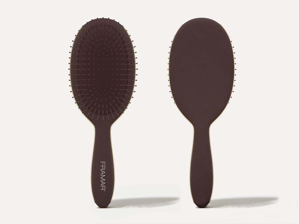 Framar Limited Edition Hair Detangling Brush - Mahogany With Gold Detail