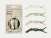 Framar Neutrals Sage Gator Grip Hair Clips (4pc)