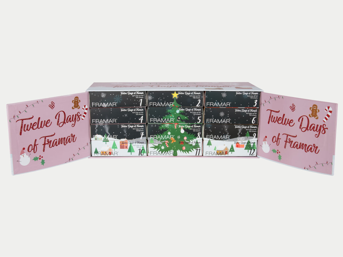 12 Days of Framar PopUp Foil Advent Calender Hair and More