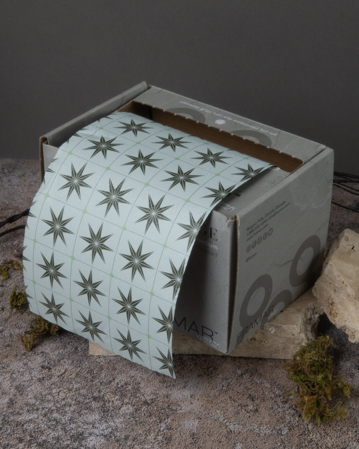 Framar Neutrals Sage Embossed Roll Foil 97.5m (320ft) - Limited Edition