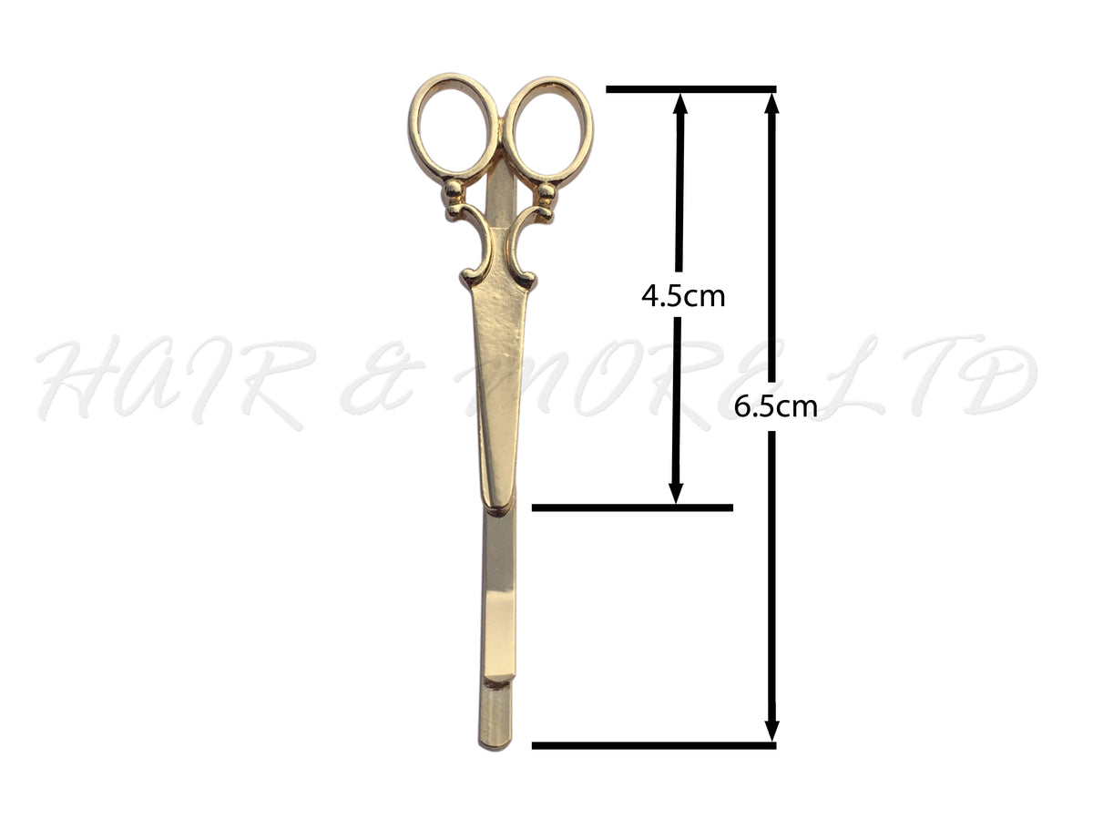 Scissor Hair Pin Clip Gold Hair and More