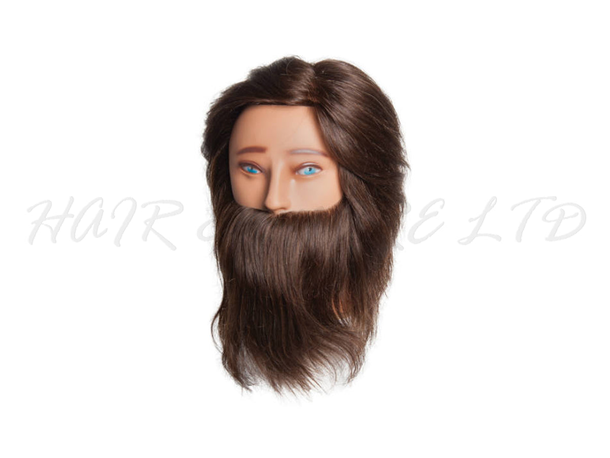 Diane 'Aiden' Bearded Male Hairdressing Mannequin Head 16 - 18" Length Hair, Human Hair Manikin Head, Perfect For Hair Styling & Cutting Practice Including Beard Grooming, Professional Hair And Beauty Supplies,
NZ Salon Suppliers