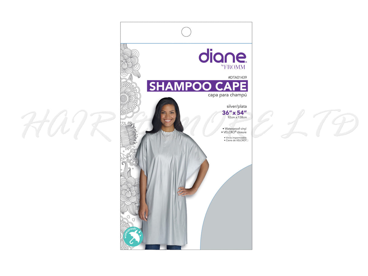 Diane Vinyl Shampoo/Cutting Cape - Silver