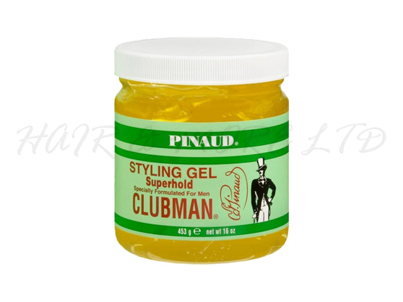 Pinaud Clubman Mens Super Hold Styling Gel 453g Tub