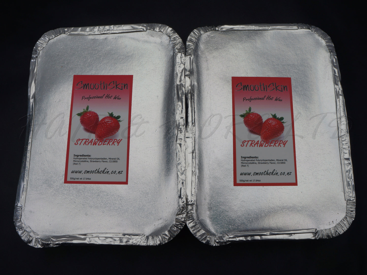 SmoothSkin Strawberry Professional Hot Film Wax 1kg (2 x 500g Slabs), Hot Wax Is Best For Brows/Facial Waxing - Bikini/Brazilian Waxing, No Strips Necessary, NZ Professional Hairdressing And Waxing Suppliers