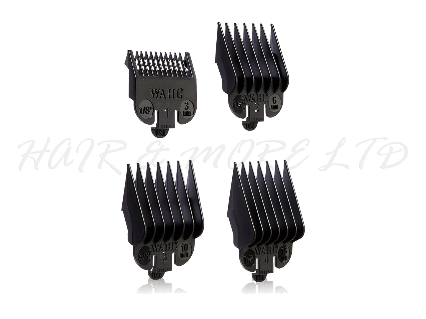 Wahl Bag Of Clipper Comb Attachments #1 #2 #3 #4, Authorized NZ Wahl Stockist