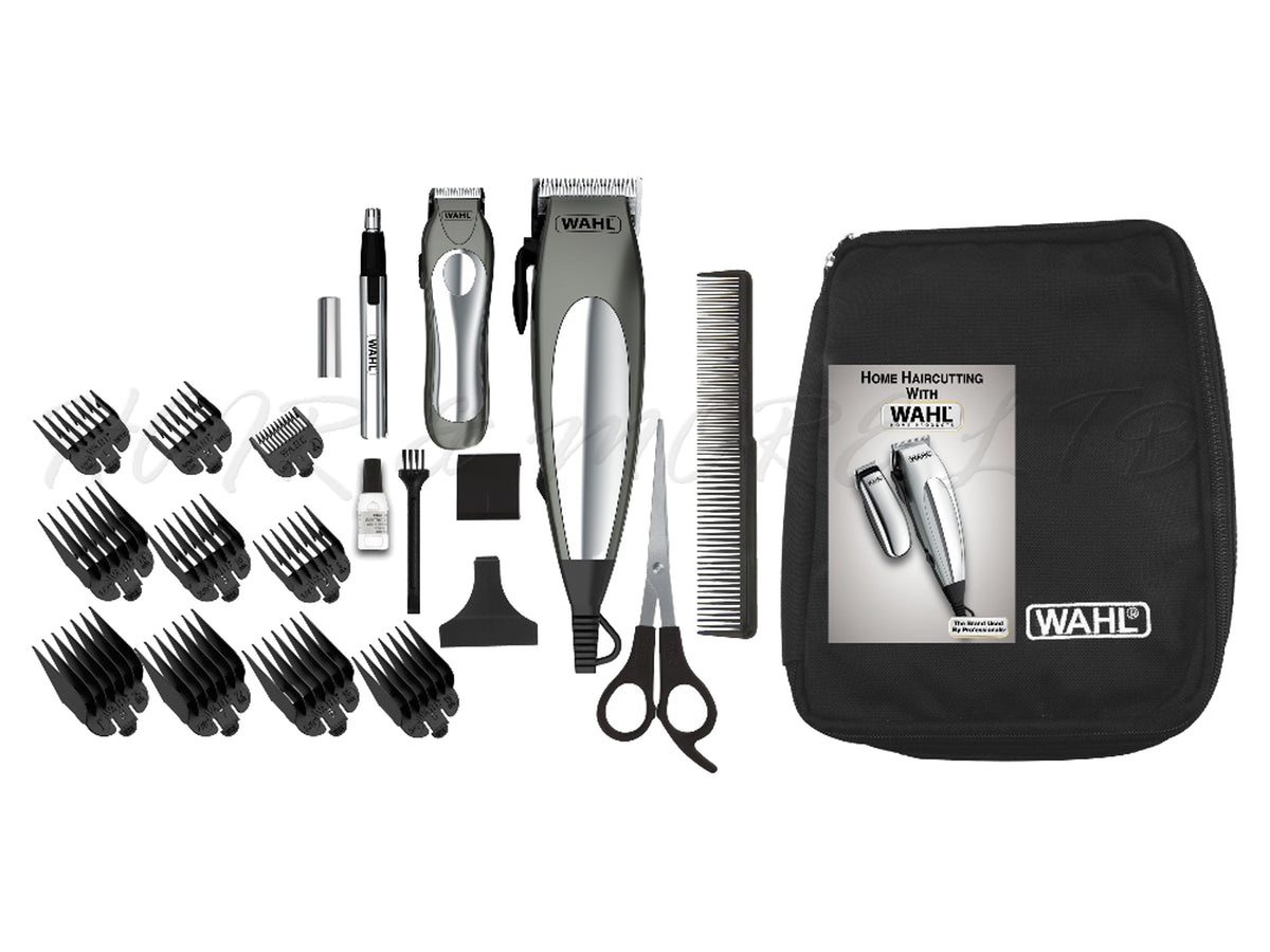WAHL Deluxe Groom Pro 21pc Kit Clipper, Detail Trimmer Nose