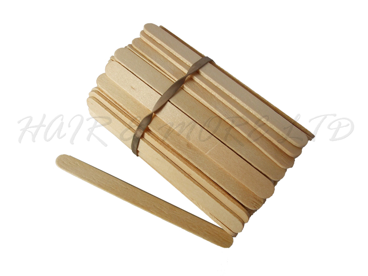 100 Pack Small Wax Spatulas, Waxing Spatulas For Use With Hot Or Warm Wax, Disposable Wooden Spatulas 1.13cm x 1cm, NZ Hairdressing and Waxing Suppliers