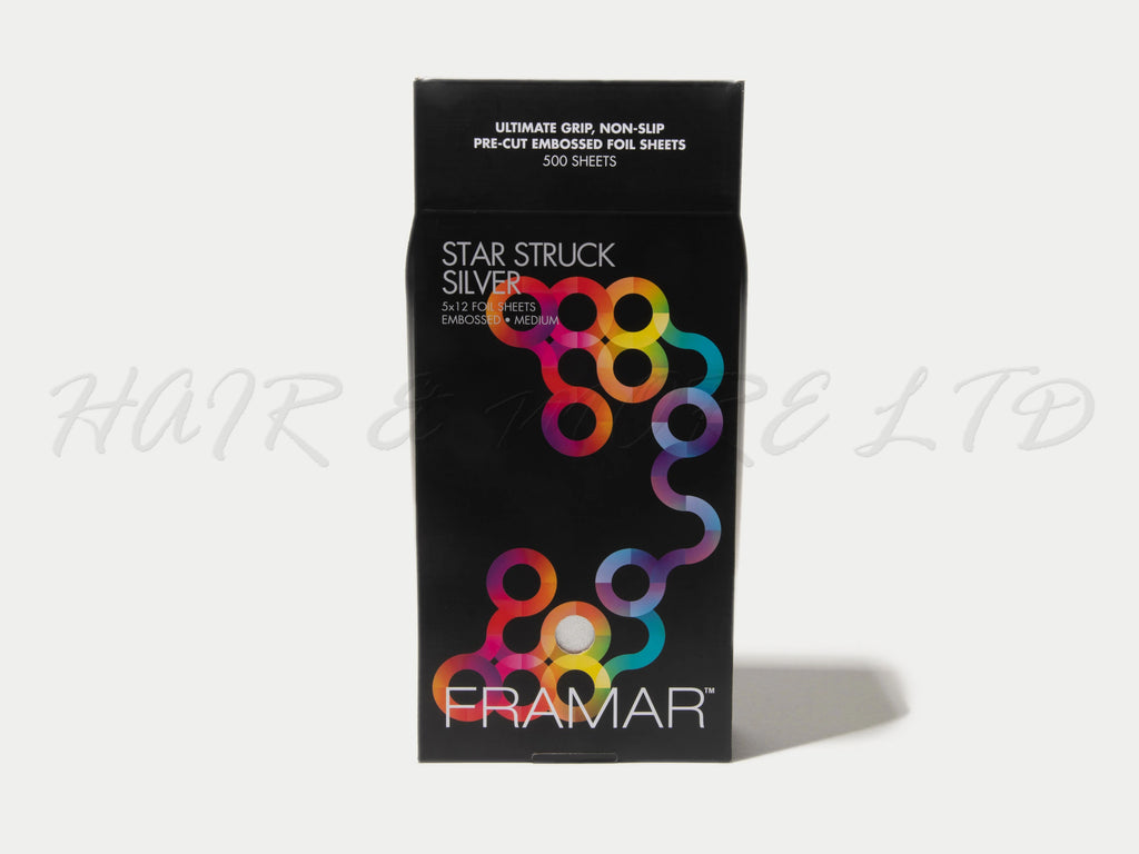 Framar Star Struck Pre Cut Foil, 500 Sheet Foils, Highlighting Foil, Medium Embossed Foil, Wholesale, Salon Supplies, Colortrak