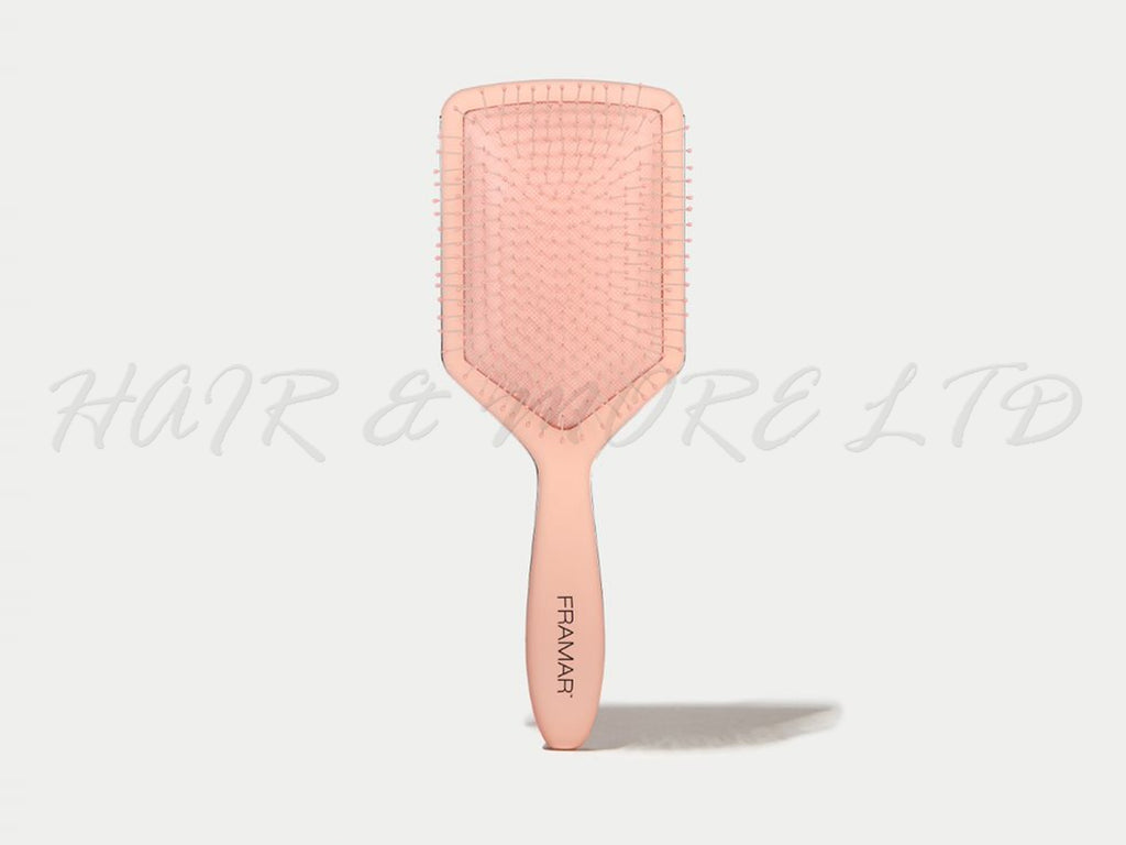 Framar Paddle Brush - Champagne Mami, Wet And Dry Paddle Brush, Great For Hair Extensions, Not For Use With Hair Dryer, Authorized Framar Stockist NZ