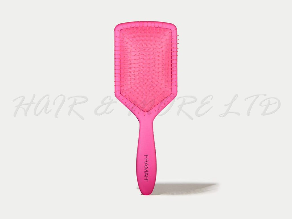 Framar Paddle Brush - Pinky Swear, Wet And Dry Paddle Brush, Great For Hair Extensions, Not For Use With Hair Dryer, Authorized Framar Stockist NZ