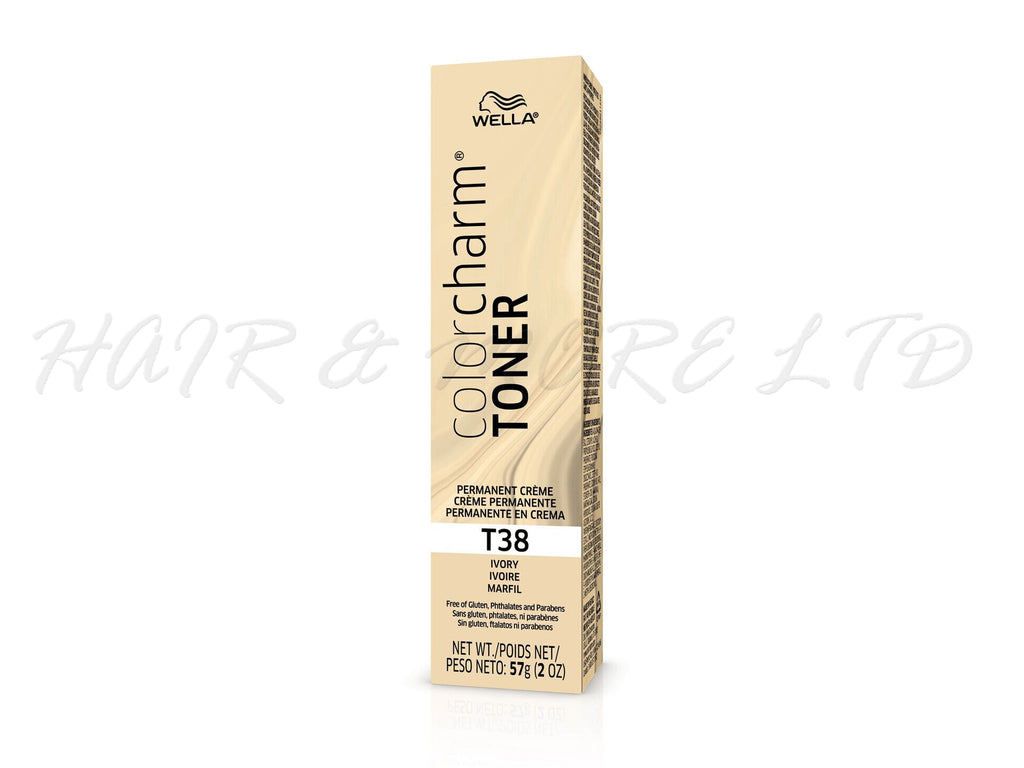 Wella ColorCharm Creme Toner T38 Ivory, Wella Ivory Blonde Hair Toner, Creamy Blonde Hair, Toner For Hair, Wella Toners NZ, NZ Salon Supplies, NZ Hair Colour, Wella Colour Charm