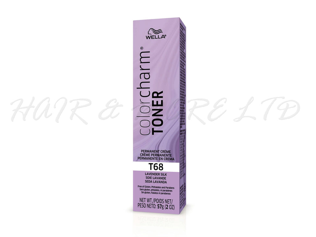 Wella ColorCharm Creme Toner T68 Lavender Silk, Wella Lavender Hair Toner, Lavender Hair, Toner For Hair, Wella TOoners NZ, NZ Salon Supplies, NZ Hair Colour, Wella Colour Charm