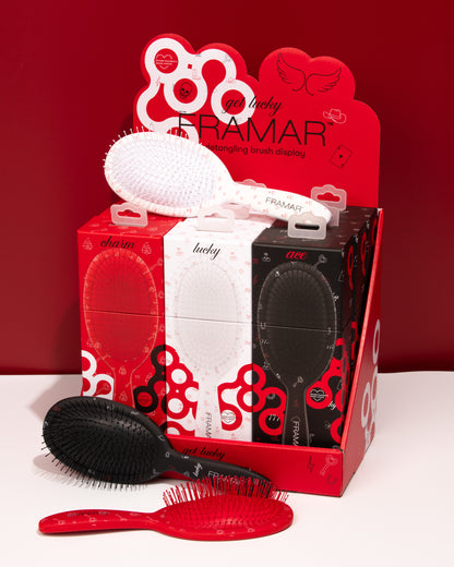 Framar Get Lucky 9PC Detangle Hair Brush Retail Display