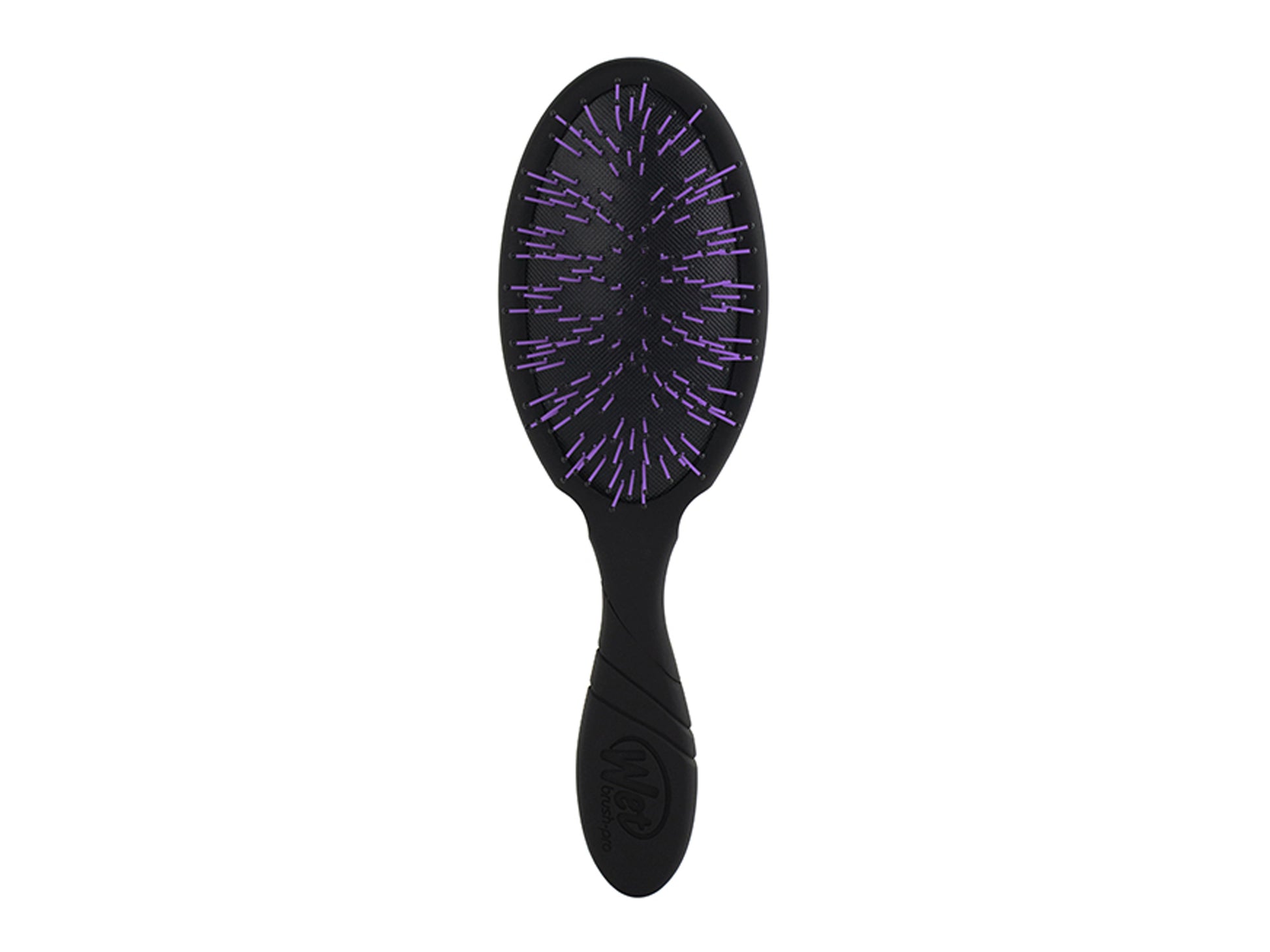 Wet Brush Pro Thick Hair Detangle Brush, Wetbrush Hair Brush - Easily Detangles Thick + Course + Curly Hair, Black Brush With Purple Soft Intelli-Flex Bristles To Not Damage Hair When Brushing