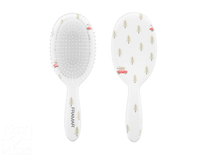 Framar Holly Days 9PC Detangle Hair Brush Retail Display