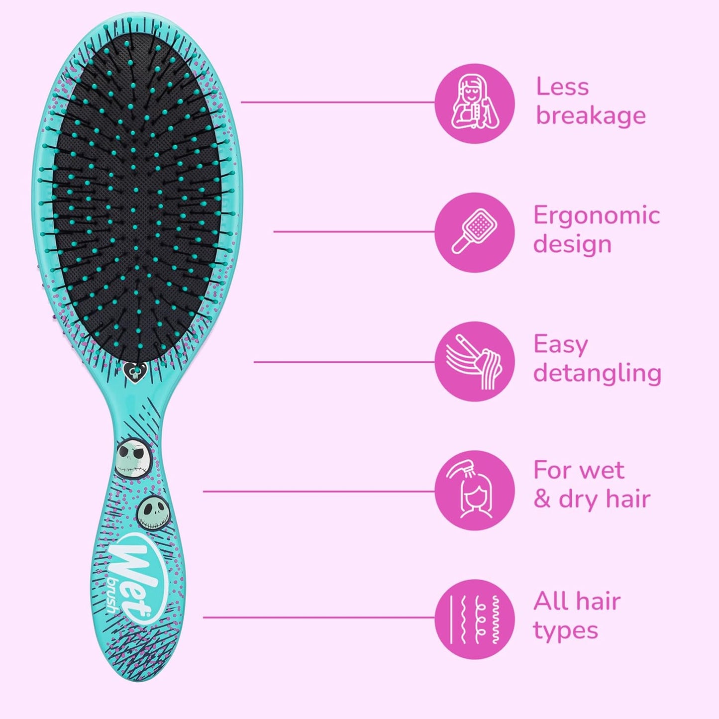 Wet Brush Original Detangler Nightmare Before Christmas Duo - Jack