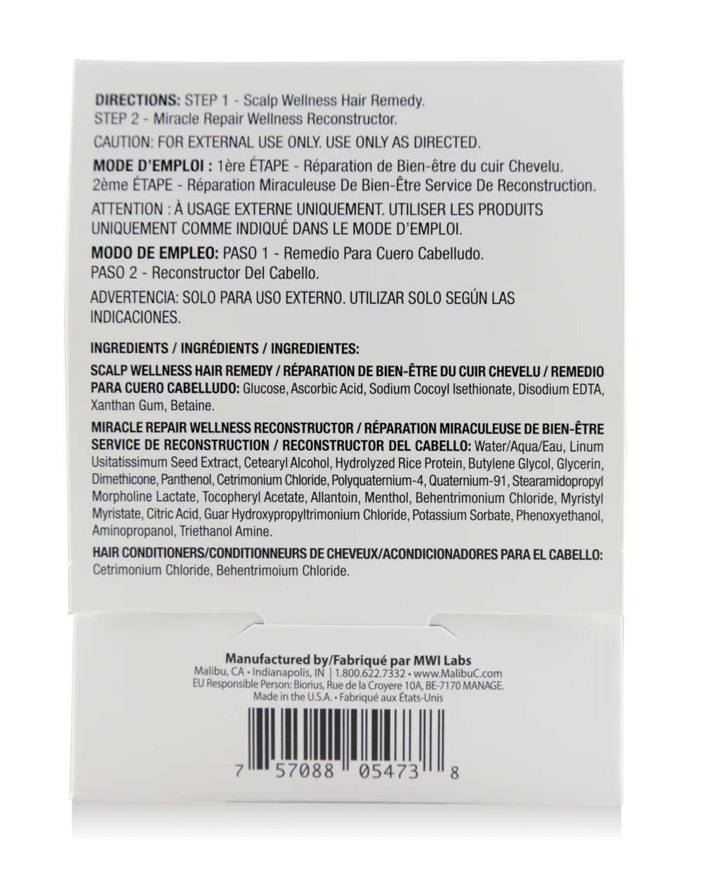 Malibu C Scalp MiniRehab Packet