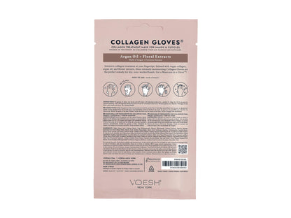 Voesh Collagen Gloves - Argan Oil + Floral Extracts, 1 Pair
