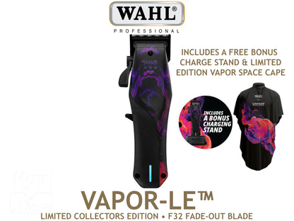 WAHL Professional Vapor Clipper Space Limited Edition + FREE Single Charge Station & LE Vapor Space Cape