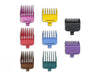 VGR Voyager Professional 8pc Coloured Guide Comb Set w/Caddy