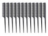 Diane Rat Tail Combs 21.5cm (8.5") Black - 12 pack