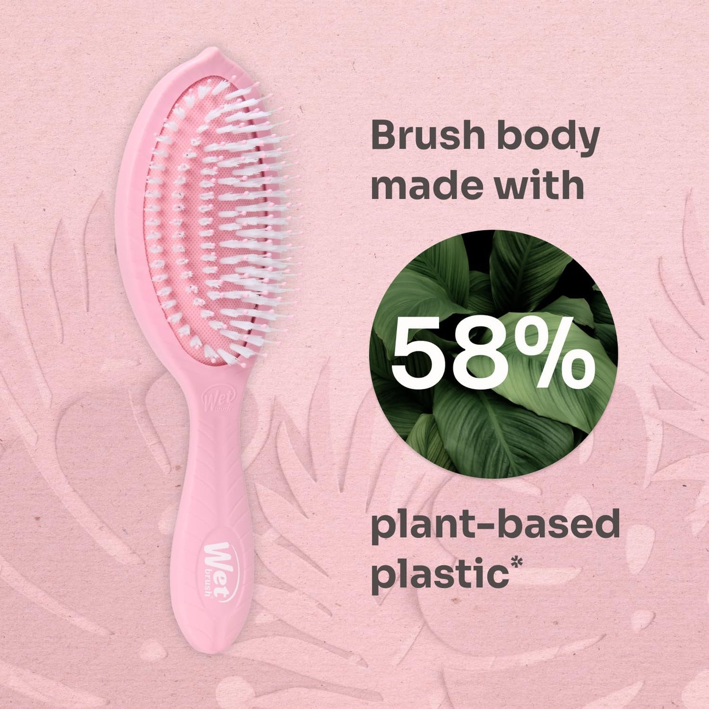 Wet Brush Go Green Treatment & Shine Watermelon Oil Infused Hair Brush - Pink