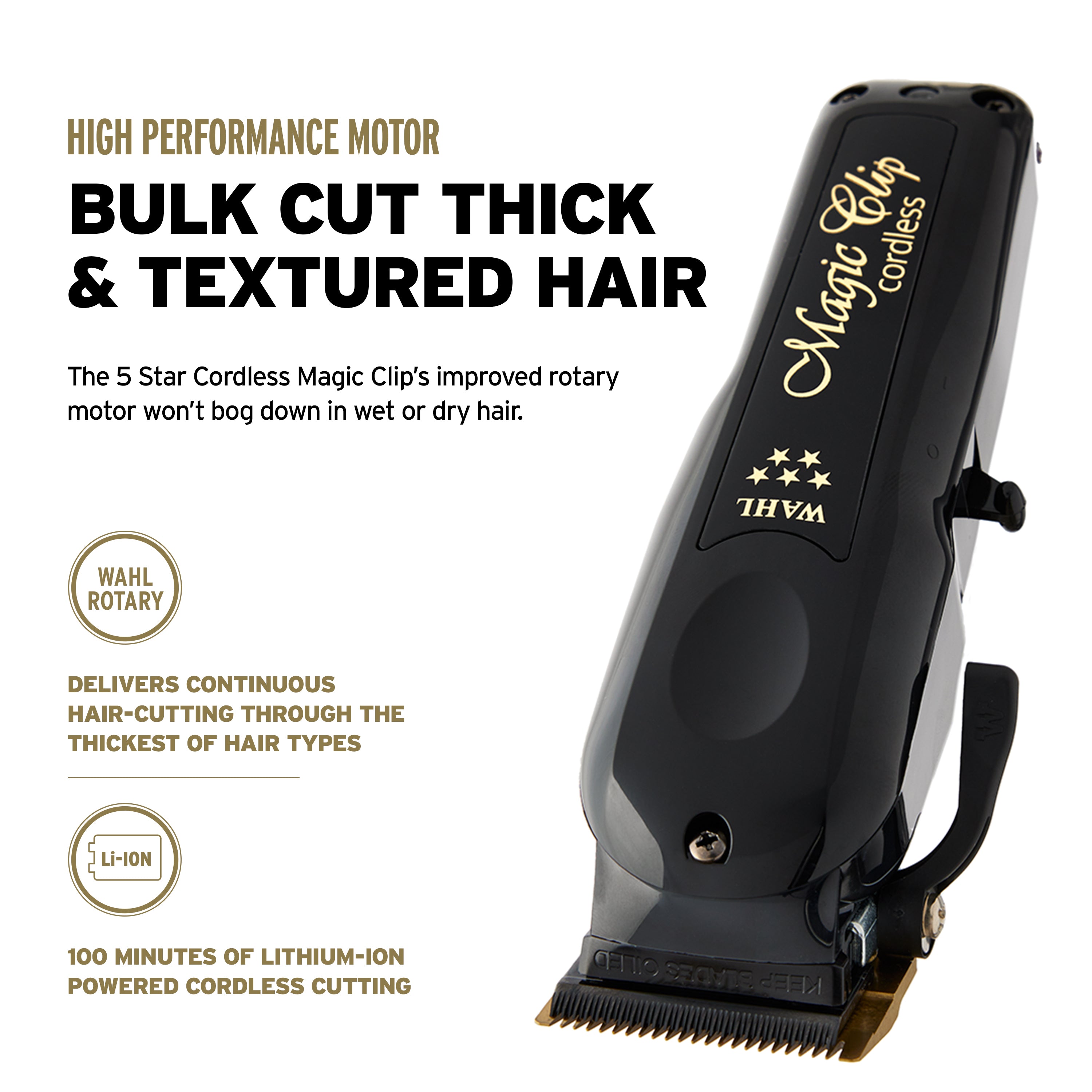WAHL Professional 5 Star Black Magic Clip Cordless, Limited