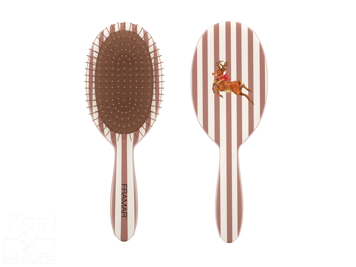 Framar Holly Days 9PC Detangle Hair Brush Retail Display