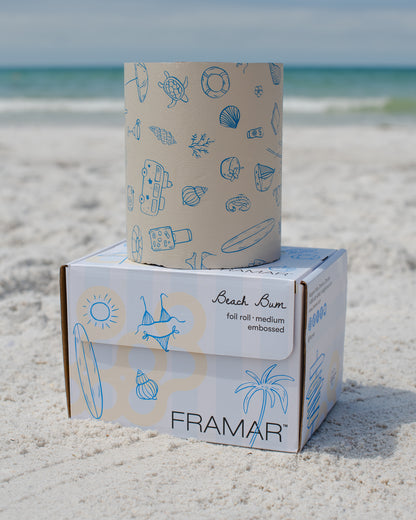 Framar Beach Bum Embossed Roll Foil 97.5m (320ft)