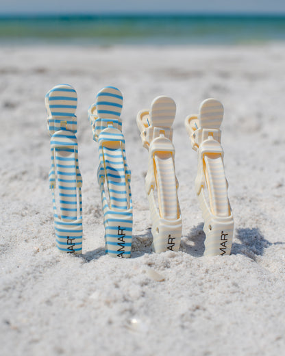 Framar Beach Bum Gator Grip Hair Clips 4pk