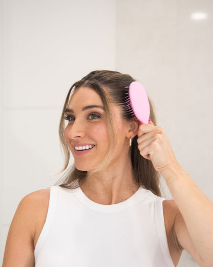 Framar Mini Detangle Hair Brush - Pink