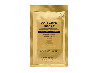 Voesh Imperial Gold Intensive Collagen Treatment Socks 1 Pair , Collagen Treatment Mask Socks For Hands And Cuticles, KBeauty, Voesh NZ
