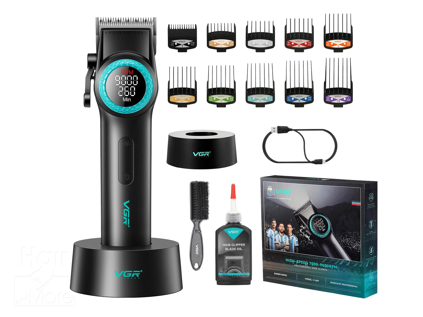 VGR Voyager Professional Hair Clipper - Black