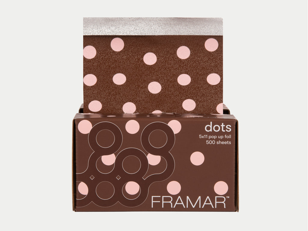 Framar Polka Dots Chocolate Pop Up Foil (500ct) 127 x 280mm (5x11)