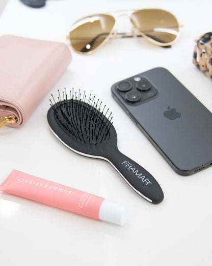Framar Mini Detangle Hair Brush - Black