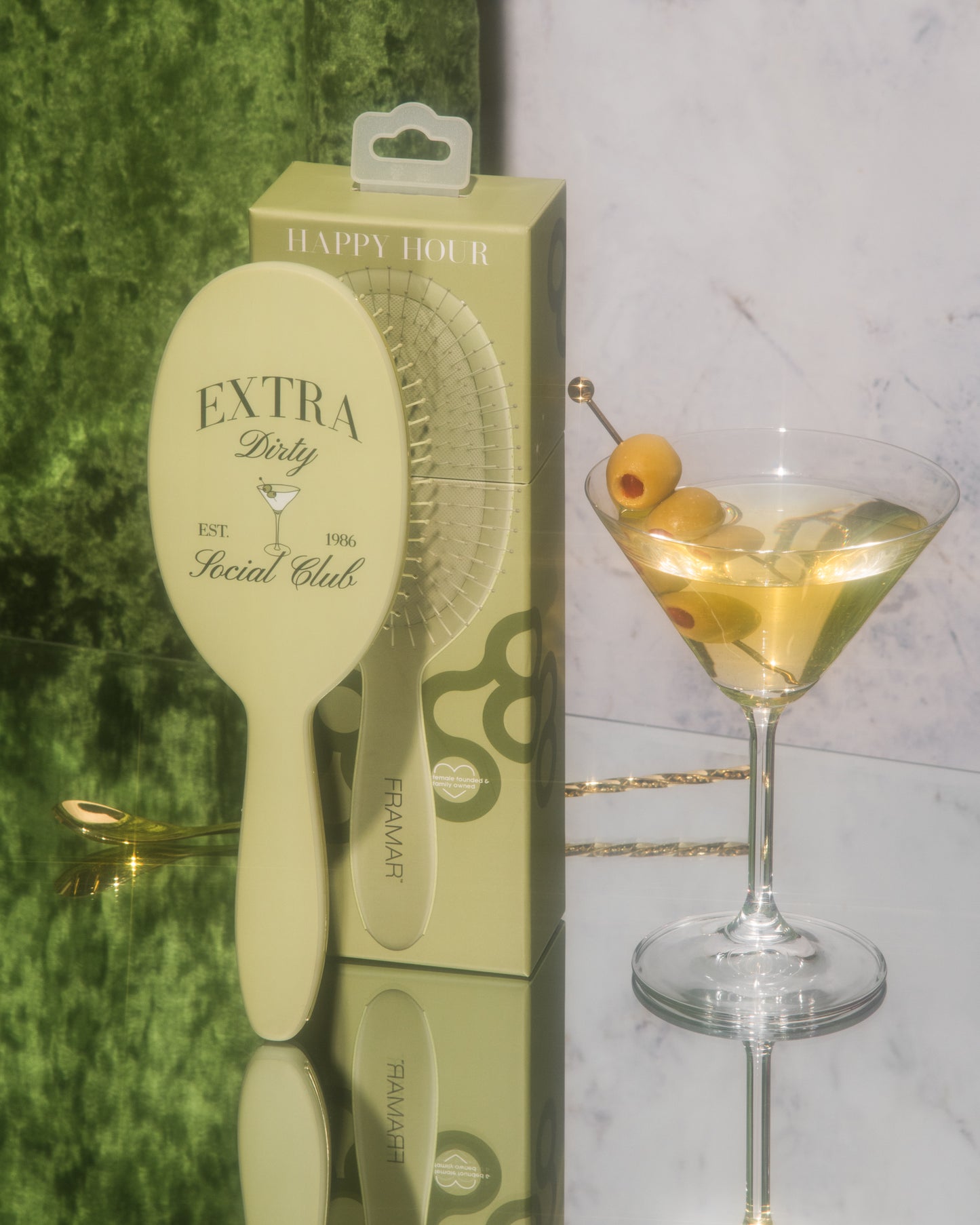 Framar Extra Dirty Detangle Hair Brush - Happy Hour