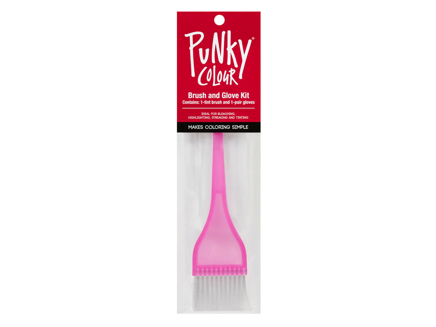 Punky Colour Pink Tint Brush & Glove Kit