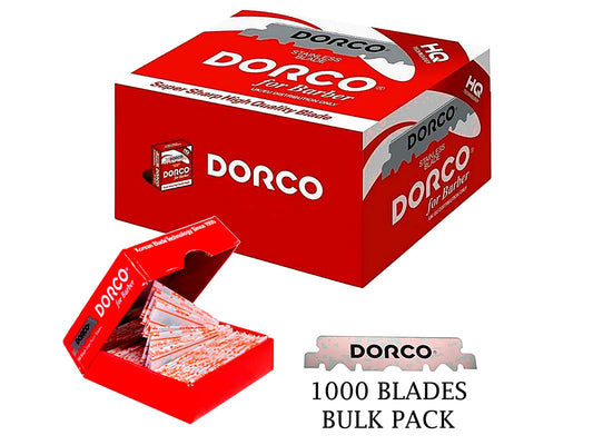 Dorco Single Edge (Half) Blades 100pk x 10 Bulk Box (1000 Blades)