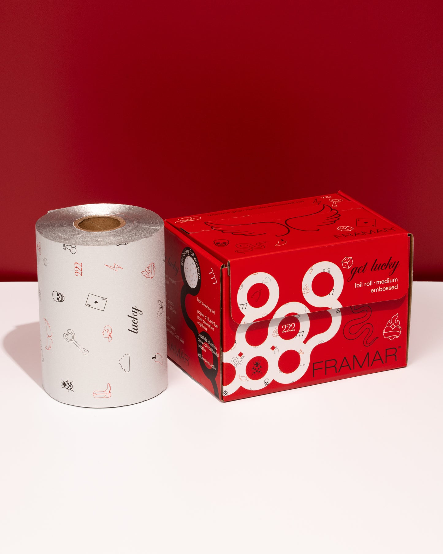 Framar Get Lucky Embossed Roll Foil 97.5m (320ft) - Limited Edition (12pc CARTON)