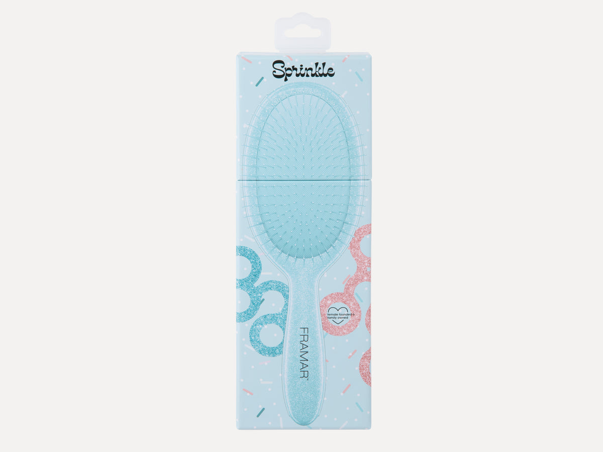 Framar Cookie Cutter Glitter Detangle Hair Brush - Sprinkle