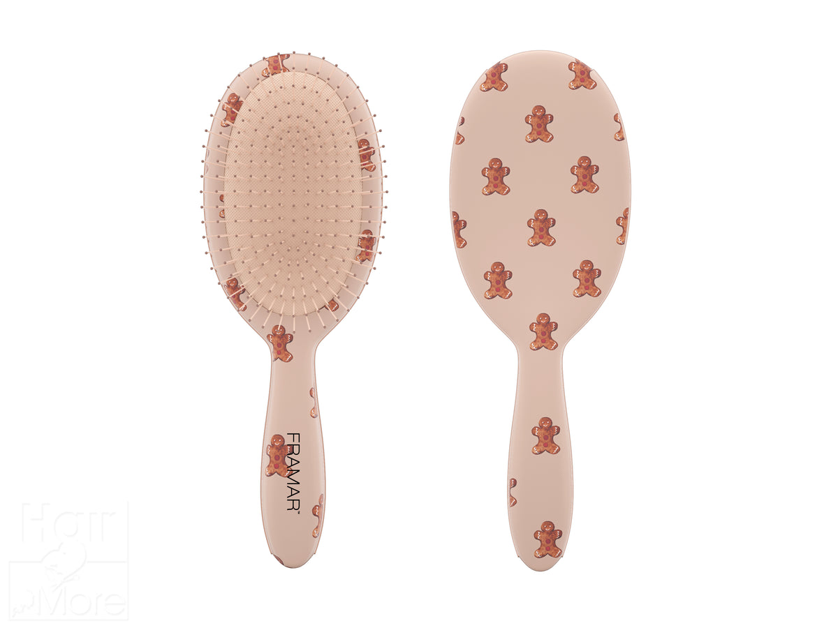 Framar Holly Days 9PC Detangle Hair Brush Retail Display